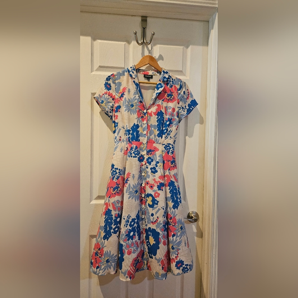 Modcloth Multicolor Floral Blouse